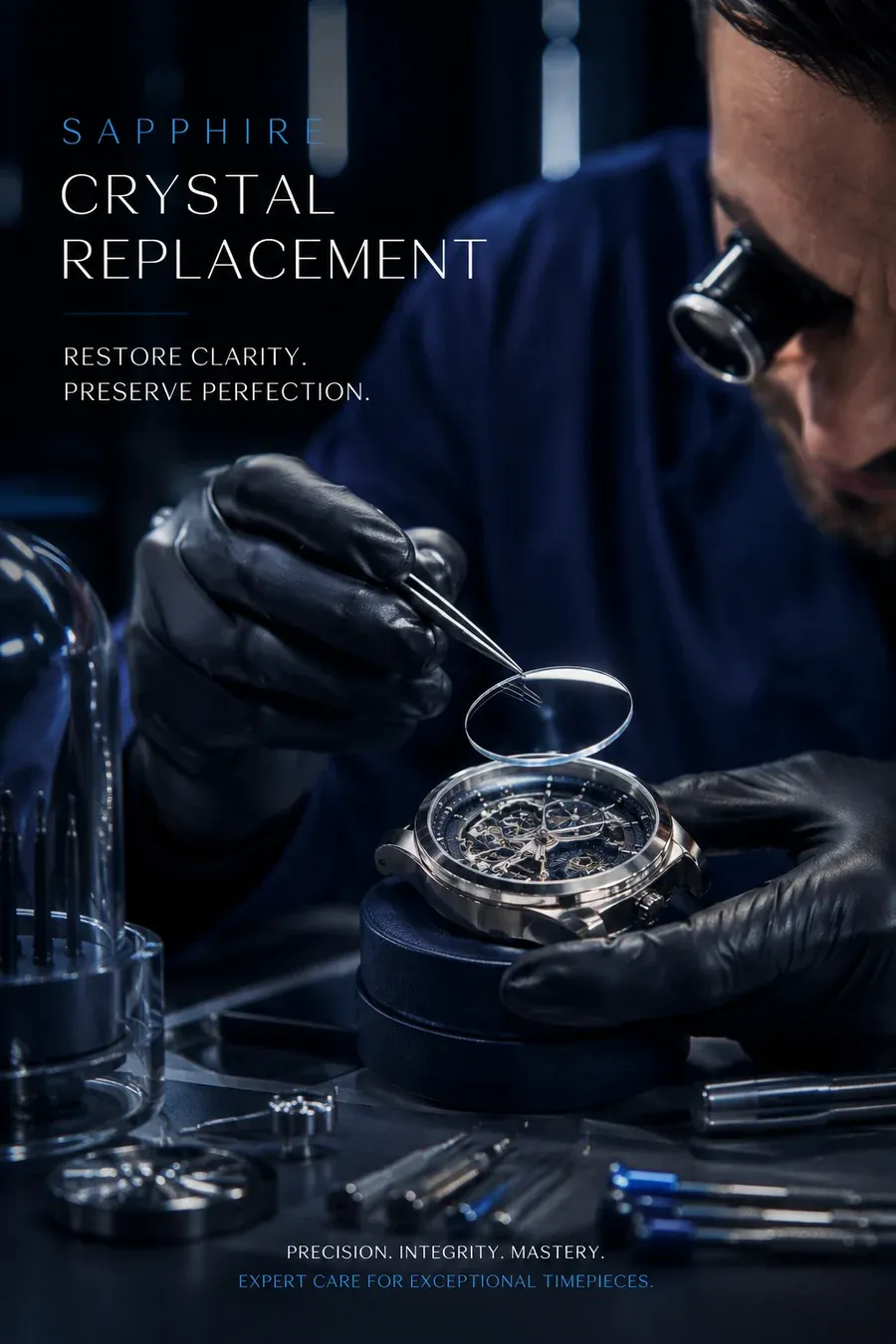 Sapphire crystal replacement